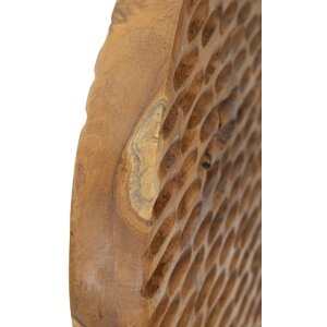 Mauro Ferretti sculptuur Munt 30x1,5x40 cm teak bruin