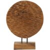 Mauro Ferretti sculptuur Munt 30x1,5x40 cm teak bruin