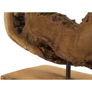 Mauro Ferretti sculptuur Bintang 31x13x35 cm teak bruin