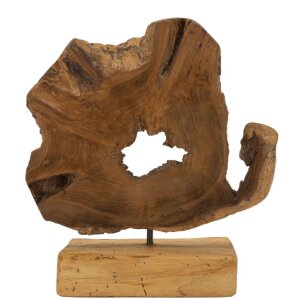 Mauro Ferretti sculptuur Bintang 31x13x35 cm teak bruin