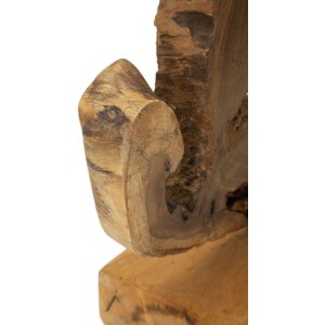 Mauro Ferretti sculptuur Bintang 31x13x35 cm teak bruin