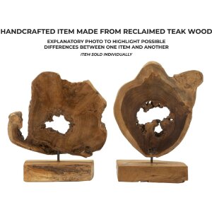 Mauro Ferretti sculptuur Bintang 31x13x35 cm teak bruin