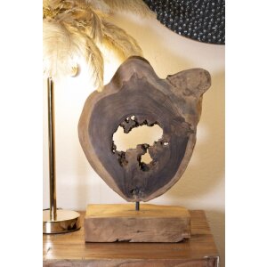 Mauro Ferretti sculptuur Bintang 31x13x35 cm teak bruin