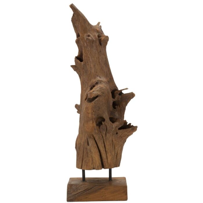 Mauro Ferretti sculptuur Akar 23x27x64 cm teak bruin