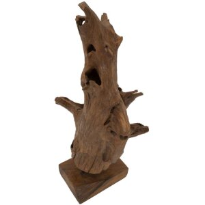 Mauro Ferretti sculptuur Akar 23x27x64 cm teak bruin