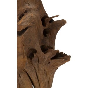 Mauro Ferretti sculptuur Akar 23x27x64 cm teak bruin