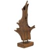 Mauro Ferretti sculptuur Akar 23x27x64 cm teak bruin