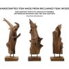 Mauro Ferretti sculptuur Akar 23x27x64 cm teak bruin
