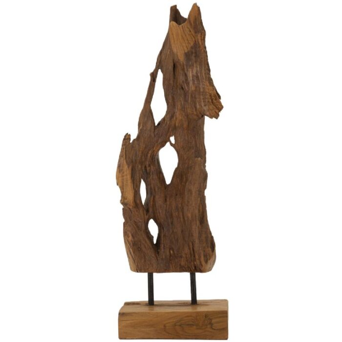 Mauro Ferretti Akar sculptuur teak bruin 18x13x55 cm