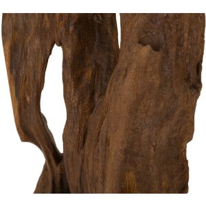 Mauro Ferretti Akar sculptuur teak bruin 18x13x55 cm