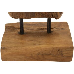 Mauro Ferretti Akar sculptuur teak bruin 18x13x55 cm