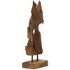 Mauro Ferretti Akar sculptuur teak bruin 18x13x55 cm