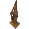 Mauro Ferretti Akar sculptuur teak bruin 18x13x55 cm