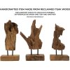 Mauro Ferretti Akar sculptuur teak bruin 20x11x34 cm