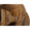 Mauro Ferretti decoratieve teakhouten bol Ø50 cm bruin