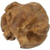 Mauro Ferretti decoratieve teakhouten bol Ø40 cm bruin