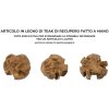 Mauro Ferretti decoratieve teakhouten bol Ø40 cm bruin