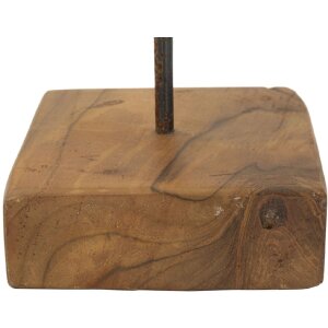 Mauro Ferretti sculptuur ster van teakhout 28x12x42 cm bruin