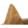 Mauro Ferretti sculptuur ster van teakhout 28x12x42 cm bruin