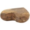 Mauro Ferretti decoratief teakhouten hart 16x14x4,5 cm bruin