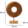 Mauro Ferretti sculptuur Dorat van teakhout 28x10x38 cm bruin