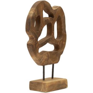 Mauro Ferretti sculptuur Lubang van teakhout 25x10x38 cm...