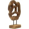 Mauro Ferretti sculptuur Lubang van teakhout 25x10x38 cm bruin