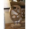 Mauro Ferretti sculptuur Lubang van teakhout 25x10x38 cm bruin