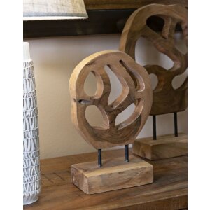 Mauro Ferretti sculptuur Lubang van teakhout 18x10x27 cm bruin