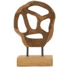 Mauro Ferretti sculptuur Lubang van teakhout 18x10x27 cm bruin