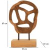 Mauro Ferretti sculptuur Lubang van teakhout 18x10x27 cm bruin