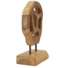 Mauro Ferretti sculptuur Lubang van teakhout 18x10x27 cm bruin