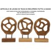 Mauro Ferretti sculptuur Lubang van teakhout 18x10x27 cm bruin