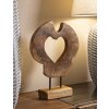 Mauro Ferretti sculptuur Hasi teakhout 28x10x38 cm bruin