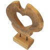 Mauro Ferretti sculptuur Hasi teakhout 28x10x38 cm bruin