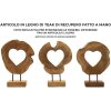 Mauro Ferretti sculptuur Hasi teakhout 28x10x38 cm bruin