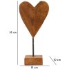 Mauro Ferretti sculptuur hart teak 15x10x35 cm bruin
