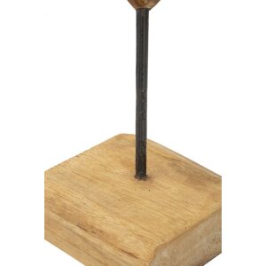 Mauro Ferretti sculptuur Dobu teak 25x12x45 cm bruin