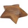 Mauro Ferretti decoratieve ster teak Ø19x5 cm bruin