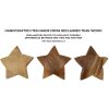Mauro Ferretti decoratieve ster teak Ø19x5 cm bruin
