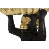 Mauro Ferretti decoratieve apenkom Ø23x31,5 cm zwartgoud glanzend