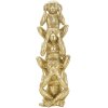 Mauro Ferretti decoratief beeldje aap toren Ø10,5x30 cm glanzend goud