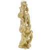 Mauro Ferretti decoratief beeldje aap toren Ø10,5x30 cm glanzend goud