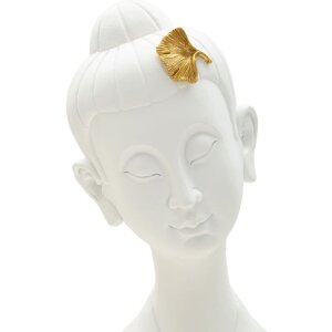 Mauro Ferretti Buste Boeddha 21,5x16x35 cm witgoud glanzend
