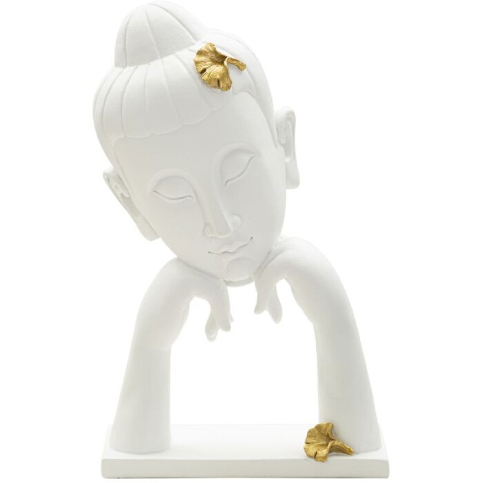 Mauro Ferretti Buste Boeddha 21,5x13x36 cm witgoud