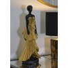 Mauro Ferretti figuur vrouw 14,5x10x33 cm zwart goud