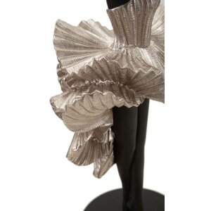 Mauro Ferretti figuur danseres 17x14x43 cm zwart zilver
