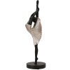 Mauro Ferretti figuur danseres 14x14x42,5 cm zwart zilver