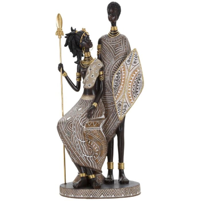 Mauro Ferretti Masai figurenpaar 16,5x11,5x38 cm