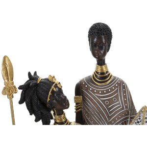 Mauro Ferretti Masai figurenpaar 16,5x11,5x38 cm